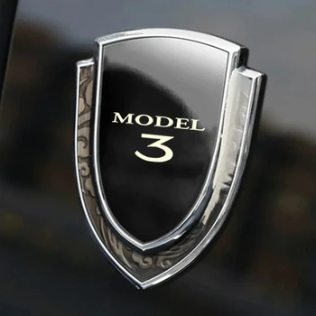 auto samolepky 3D kovov accsesories auto príslušenstvo pre Tesla model3 model X model s model Y