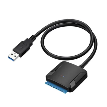 USB 3.0 pre Sata Adaptér Converter Kábel 22Pin SataIII na USB3,0 Adaptéry pre 2,5 palca 3,5 palcový HDD Sata SSD