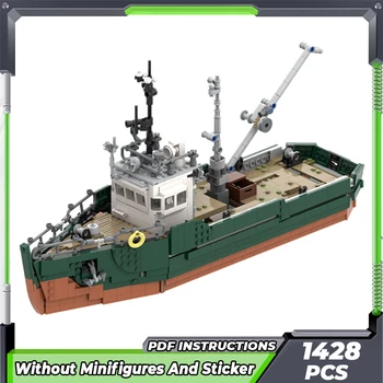 Moc Tehly Vojenské Lode Model Minitype Rybársky Čln Technológie Modulárny Bloky Darčeky, Vianočné Hračky DIY Sady Montáž