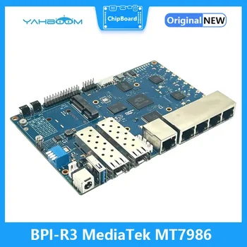Banán Pi BPI-R3 Mediatéka MT7986 Quad Core 2G DDR RAM 8G eMMC flash Podpora Wi-Fi 6 2.4 G Router Rada