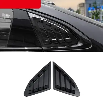 Pre Chevrolet Malibu 2016-2021 ABS Zadnej Strane Okna Lopatka Žalúzie Kryt 2ks (Lesklý Čierny)