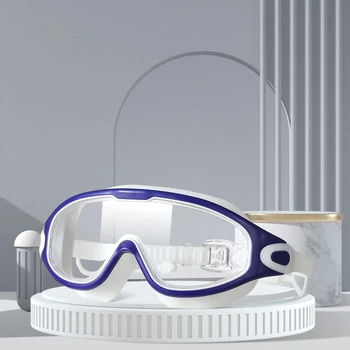 Silikónové Tesnosť Plávanie Okuliare Potápačská Maska S zátkové chrániče sluchu HD Anti-fog Okuliare Plávanie Okuliare Plávanie Okuliare