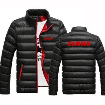 2023 Nové pánske CLAAS Tlač Módne Bežné Hoodies Bavlnené Oblečenie Teplé Zimné Bundy na Zips Harajuku Stojan Golier Coats