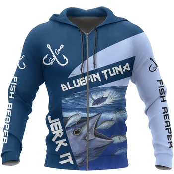 Tuniak obyčajný Rybolov 3D Vytlačené Mužov Hoodies Retro Harajuku Módne Mikina s Kapucňou na Jeseň Hoody Bežné streetwear hoodie