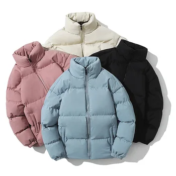 2023 jeseň zima bavlna-vatovaný kabát nový kórejský verzia stojaci golier slim pár so bavlna slim oblek krátky kabát pre mužov