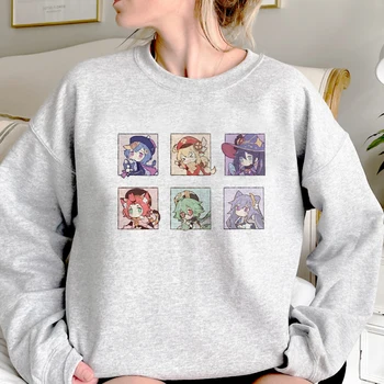 Genshin Vplyv hoodies ženy japonské anime Fleece vtipné mikiny ženy japonský oblečenie