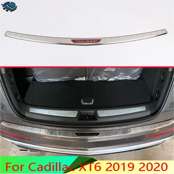 Pre Cadillac XT6 2019 2020 Nerezová oceľ zadný nárazník ochrany parapet mimo šachty dekoratívne dosky pedál