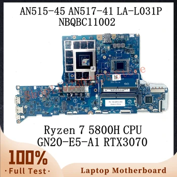 GH53Z LA-L031P W/ Ryzen 7 5800H CPU Pre Acer AN515-45 AN517-41 Notebook Doske NBQBC11002 GN20-E5-A1 RTX3070 100% Plnej Testované