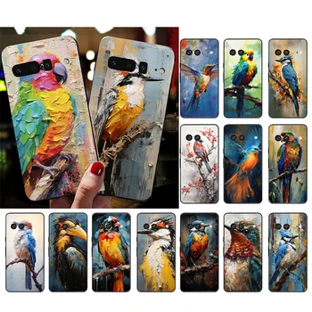 Maľovanie vtákov Telefón puzdro Pre Google Pixel 8 7 Pro 7A 6A 7 6 Pro 5A 4A 3A 4 Pixel XL a Pixel 5 6 4 3 3A XL