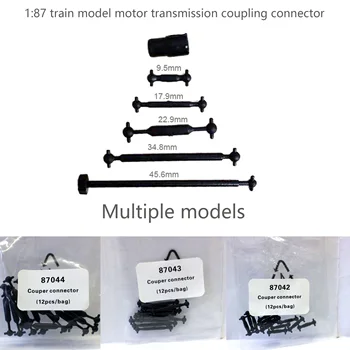 Ho pomere 1:87 vlak model motora, prevodovka spojky konektor vlak úpravy motorových spojovacie tyče