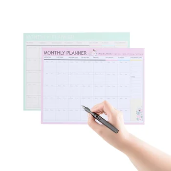 20 Listov Mesačný Plánovač, Kalendár, Rozvrh Organizátor Programu Plán Organizátor Notebook(Ružová Zelená Zmiešané)